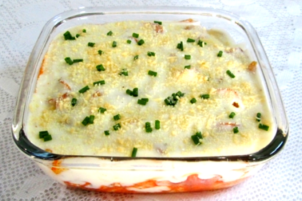 Bacalhau ao forno com leite de coco, perfeito para servi no ano novo com família