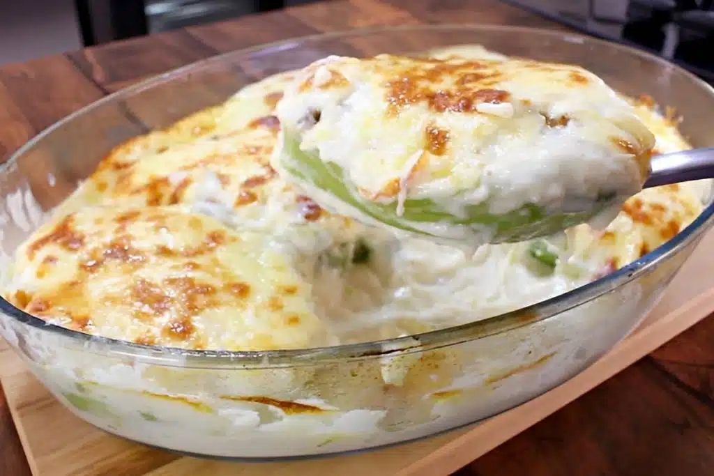 Chuchu recheado gratinado, um jeito delicioso para fazer as crianças comerem chuchu