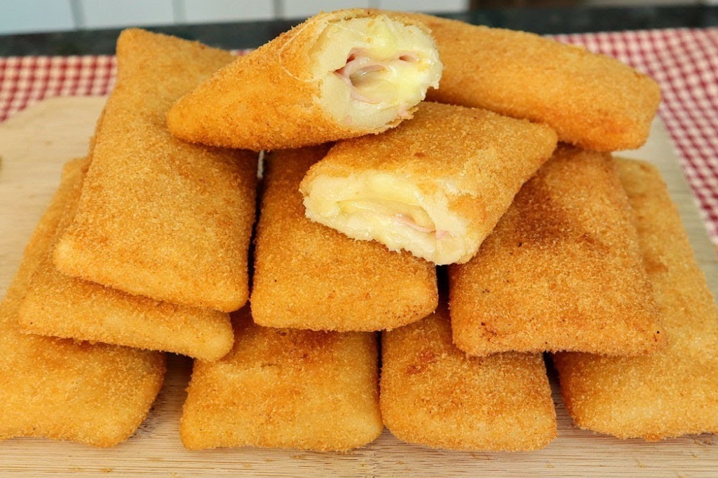 Cigarrete de presunto e queijo delicioso, lanche mais perfeito para sua família