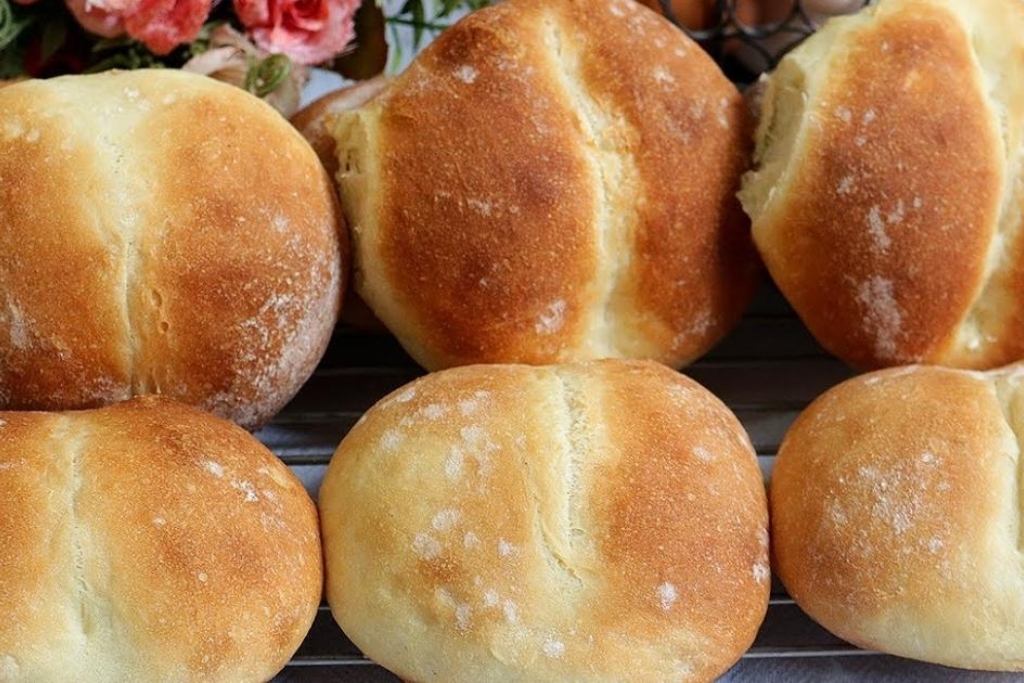 Pão de leite macio, para o café ou lanche da tarde