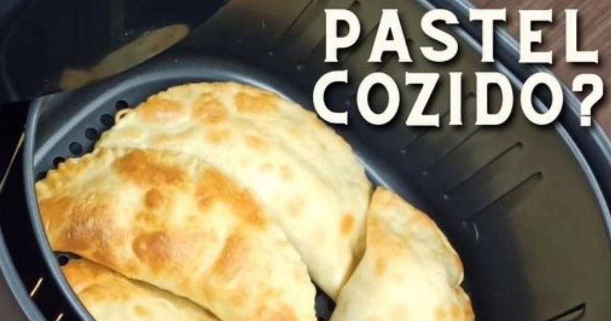 Pastel cozido e sem óleo, só precisa finalizar na air fryer