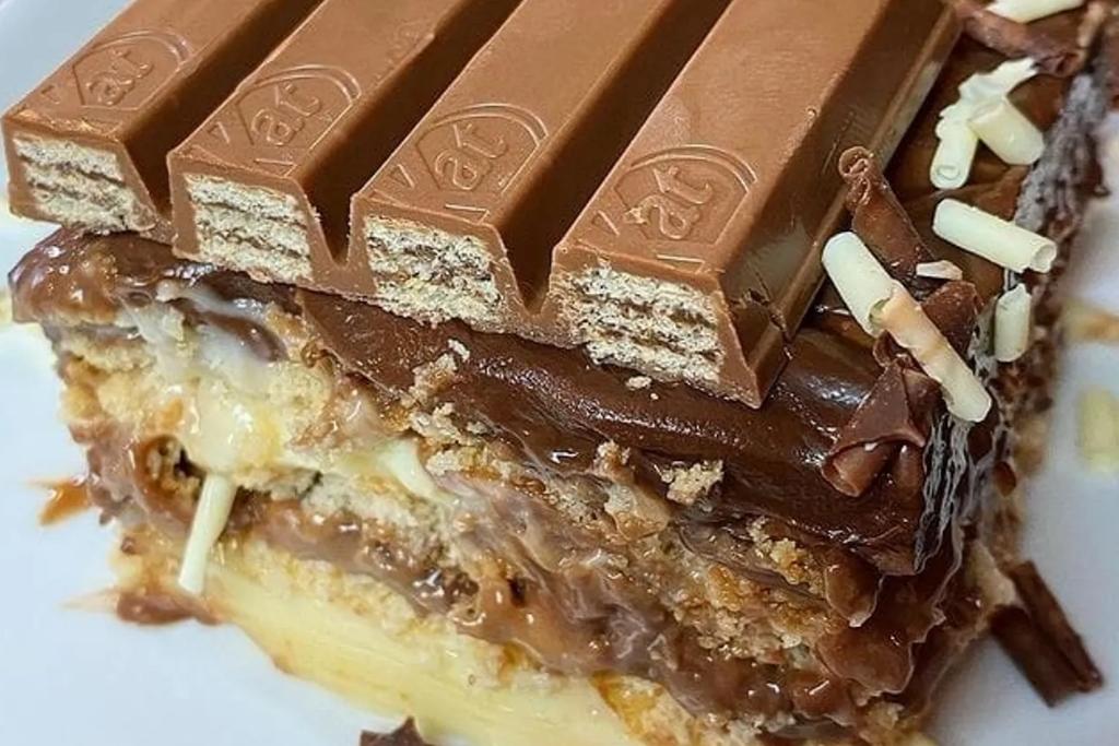 Pavê de kitkat fácil, você não irá fazer outra sobremesa além dessa