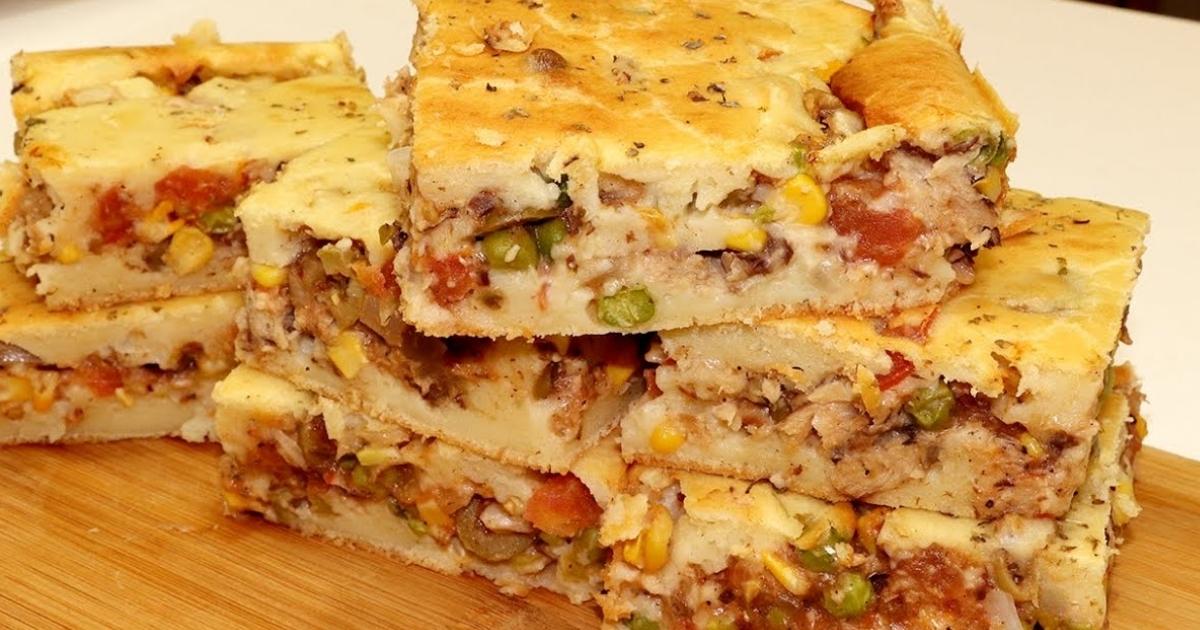 Torta de Sardinha Em Lata Saborosa, e Também Muito Nutritiva!